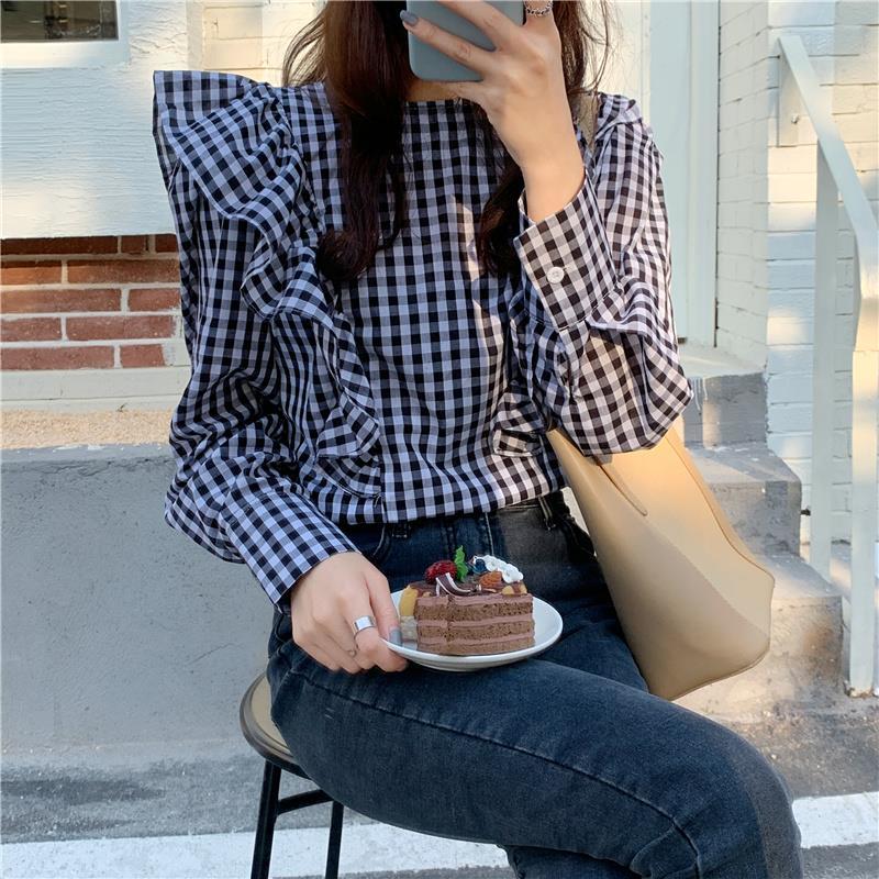 Checker Board Blouse