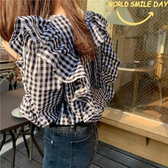 Checker Board Blouse