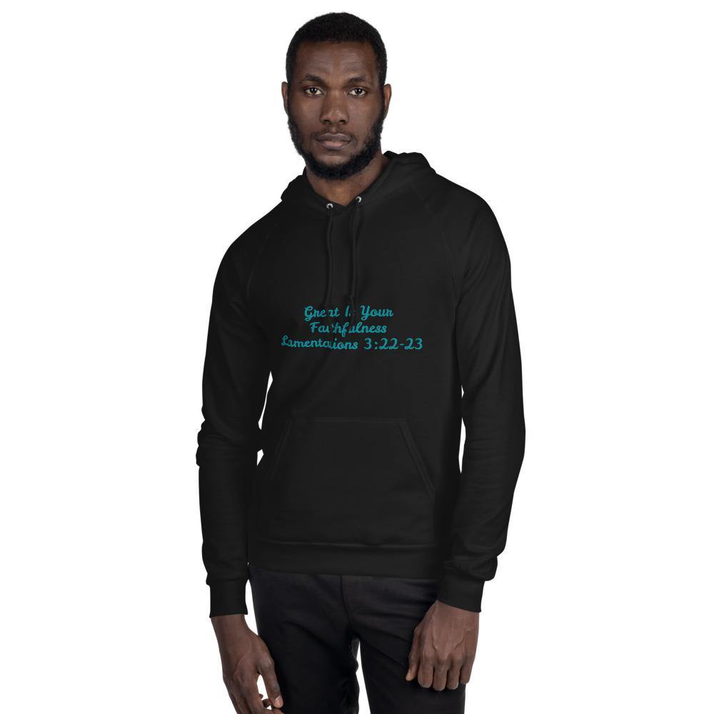 "Great Is Your Faithfulness" Unisex Fleece Hoodie - KeepMeDifferent