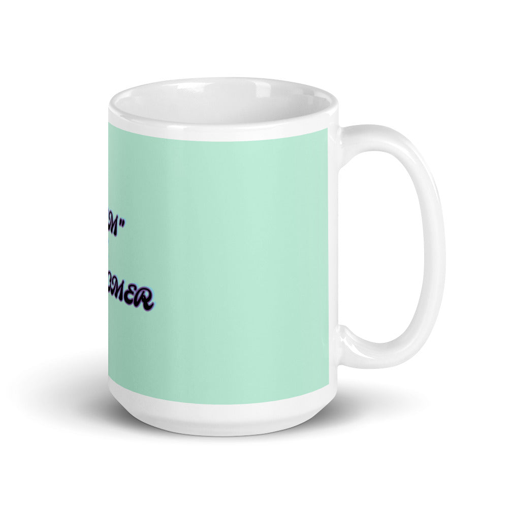 White glossy mug